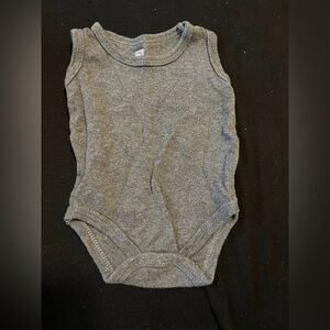 Gray Sleeveless Kids Bodysuit